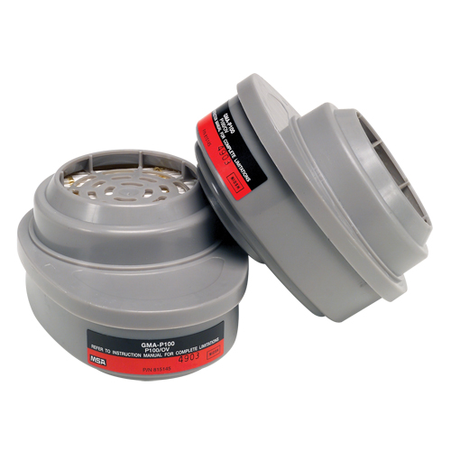 Cartouches pour respirateurs Advantage, Cartouche gaz/vapeur, Vapeurs organiques/P100 Duraquip Inc