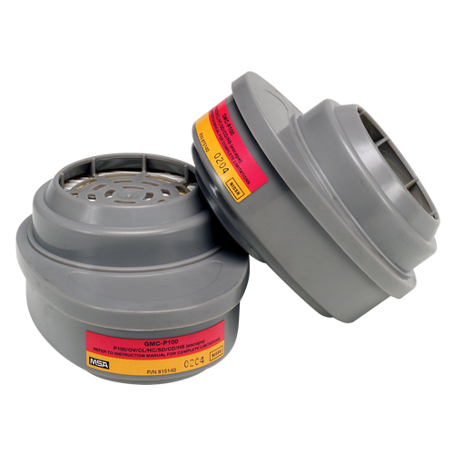 Cartouches pour respirateurs Advantage, Cartouche gaz/vapeur, Vapeurs organiques/Gaz acides/P100 Duraquip Inc