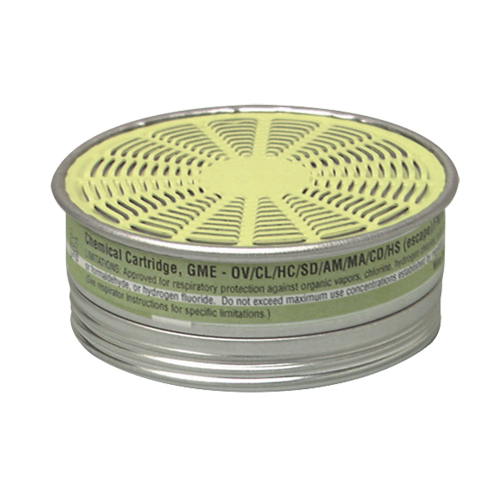 Cartouches pour respirateurs Comfo, Cartouche gaz/vapeur, Gaz multiples/Vapeur organique Duraquip Inc