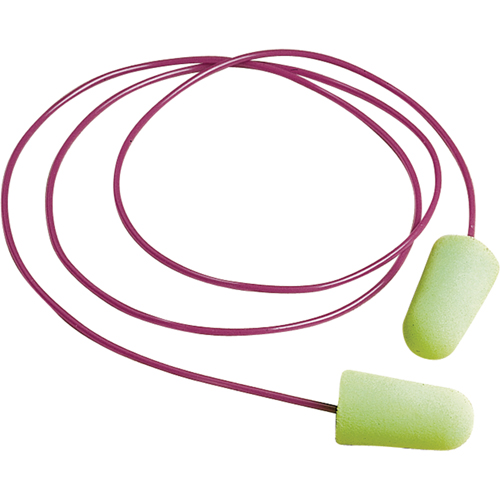 Pura-Fit&reg; Foam Earplugs , Bulk - Box, Corded Duraquip Inc