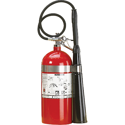 Aluminum Cylinder Carbon Dioxide (CO2) Fire Extinguishers, BC, 10 lbs. Capacity Duraquip Inc