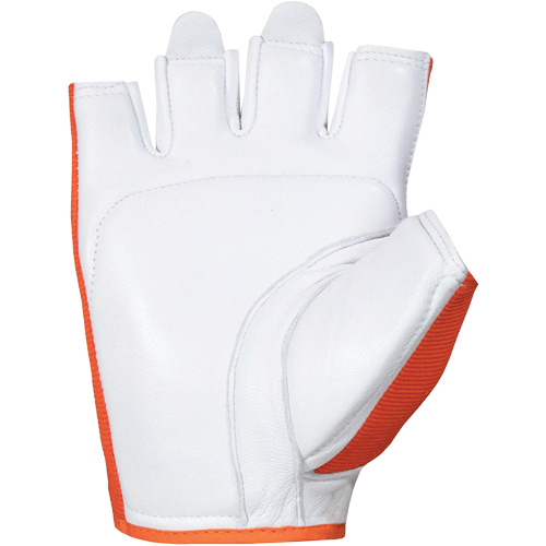 Vibrastop Half-Finger Vibration-Dampening Gloves, Size Large, Goatskin Palm Duraquip Inc