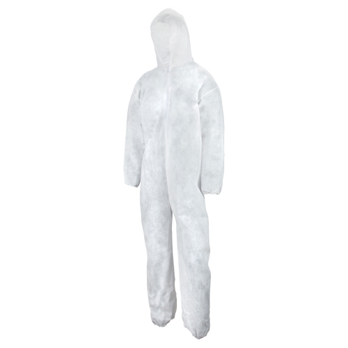 Combinaison de poids lourd, Moyen, Blanc, Polypropyl&egrave;ne Duraquip Inc