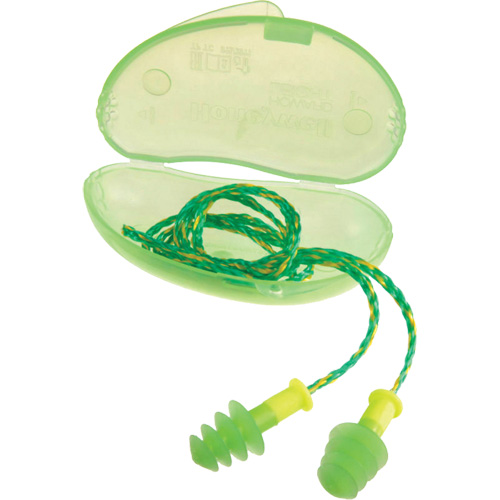 Bouchons d'oreilles Fusion de Howard Leight, Vrac - Boîte, Petit, Avec cordon Duraquip Inc