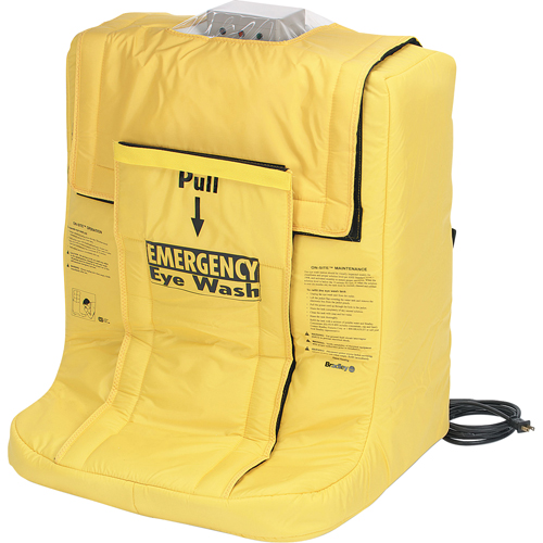 On-Site&reg; Eyewash Station With Heater Jacket, Gravity-Fed, 7 gal. Capacity, Meets ANSI Z358.1 Duraquip Inc