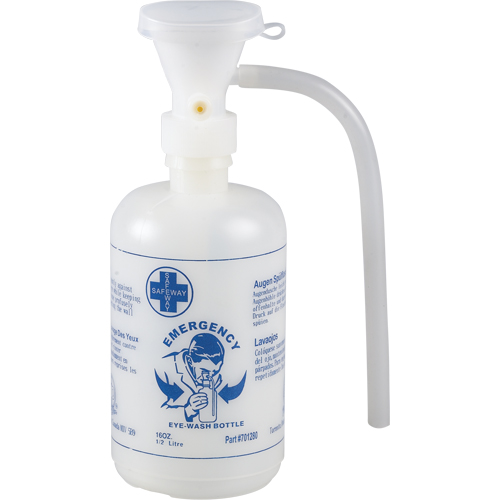 Accessoires pour poste de douche oculaire - Gouttes ophtalmiques, bouteille vide Duraquip Inc