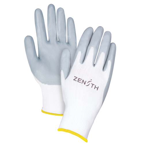 Gants l&eacute;gers enduits et respirants, 11/2T-Grand, R&ecirc;vetement Mousse de nitrile, Calibre 13, Enveloppe en Polyester Duraquip Inc