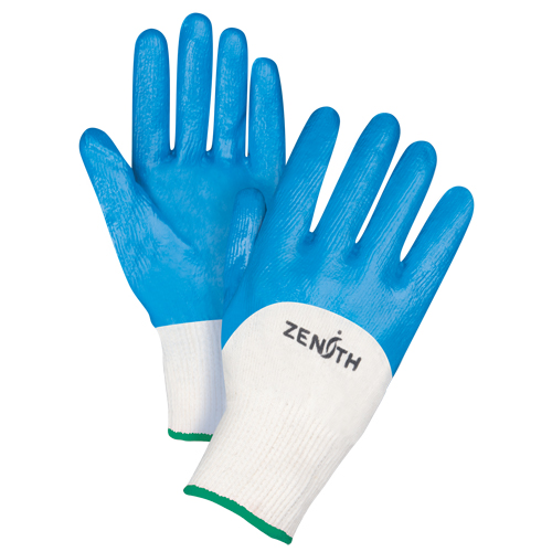 Seamless-Knit Medium-Weight Coated Gloves, 8/Medium, Nitrile Coating, 13 Gauge, Cotton Shell Duraquip Inc
