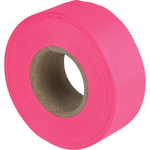 Rubans pour signalisation, 1,1875" la x 150' lo, Rose fluorescent Duraquip Inc