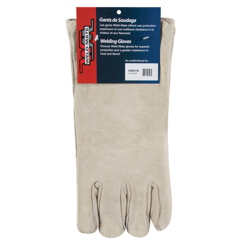 Gants de soudeur de premi&egrave;re qualit&eacute;, Cuir de vache refendu, Taille Grand Duraquip Inc