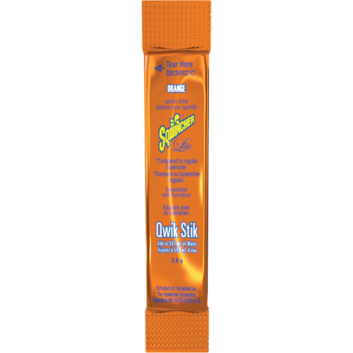 Sqwincher&reg; Boisson de r&eacute;hydratation ZERO Qwik Stik, Poudre, Orange Duraquip Inc