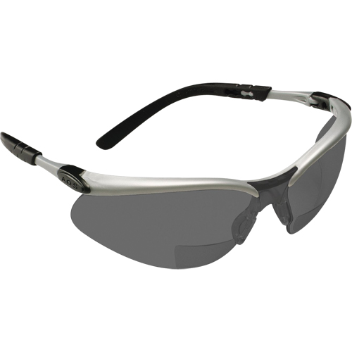 Lunettes de s&eacute;curit&eacute; BX avec verres de lecture, Antibu&eacute;e, Grise/fum&eacute;e, Dioptrie 2,5 Duraquip Inc