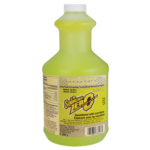 Sqwincher&reg; ZERO&reg; Rehydration Drink, Concentrate, Lemon-Lime Duraquip Inc