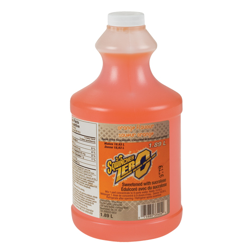 Sqwincher&reg; Boisson de r&eacute;hydratation ZERO, Concentr&eacute;, Orange Duraquip Inc
