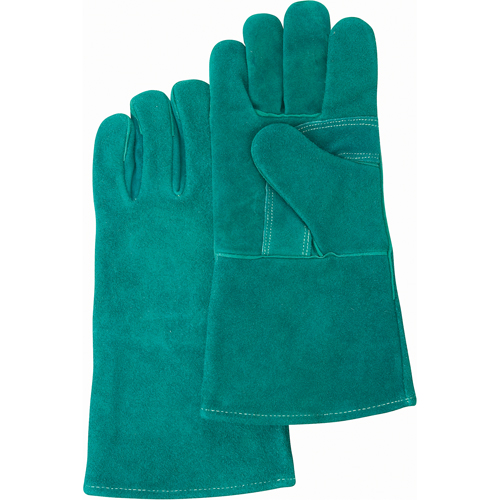 Premium Welder's Gloves, Split Cowhide, Size Large Duraquip Inc