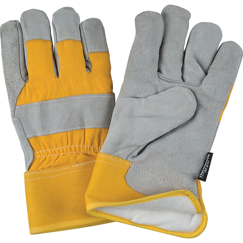 Gants d'ajusteur doubl&eacute;s pour l'hiver &agrave; chaleur sup&eacute;rieure, Moyen, Paume en Cuir de vache refendu, Doublure en Thinsulate Duraquip Inc