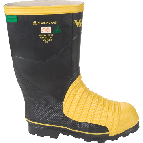 Bottes professionnelles Miner 49ER pour l'exploitation mini&egrave;re, Caoutchouc, Embout Acier, Pointure 7 Duraquip Inc