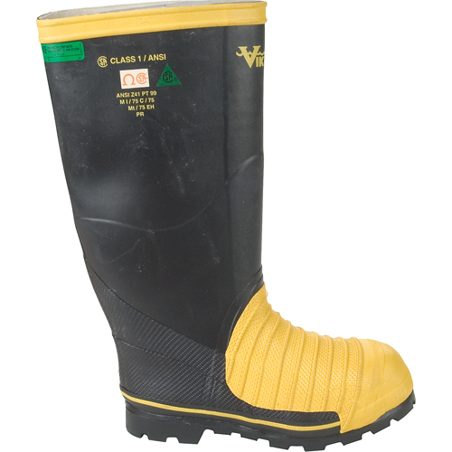 Bottes professionnelles Miner 49ER pour l'exploitation mini&egrave;re, Caoutchouc, Embout Acier, Pointure 7 Duraquip Inc