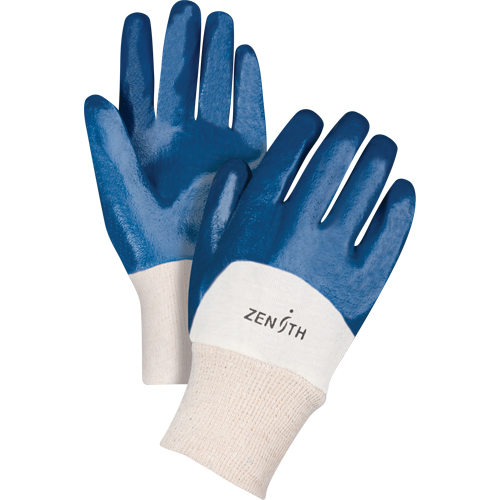 Gants &agrave; doublure interlock de poids moyen, 11/2T-Grand, R&ecirc;vetement Nitrile, Enveloppe en Coton Duraquip Inc
