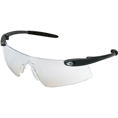 LUNETTES,DESPERADO,MONTNOIR CLR,I/O LENT MIROIR, Lentille Miroir int&eacute;rieur/ext&eacute;rieur, Anti-&eacute;gratignures, ANSI Z87+/R&eacute;pond ou surpasse la norme CSA Z94.3 Duraquip Inc