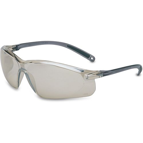 Lunettes de s&eacute;curit&eacute; Uvex s&eacute;rie A700, Lentille Argent/Miroir int&eacute;rieur/ext&eacute;rieur, Anti-&eacute;gratignures, R&eacute;pond ou surpasse la norme CSA Z94.3 Duraquip Inc