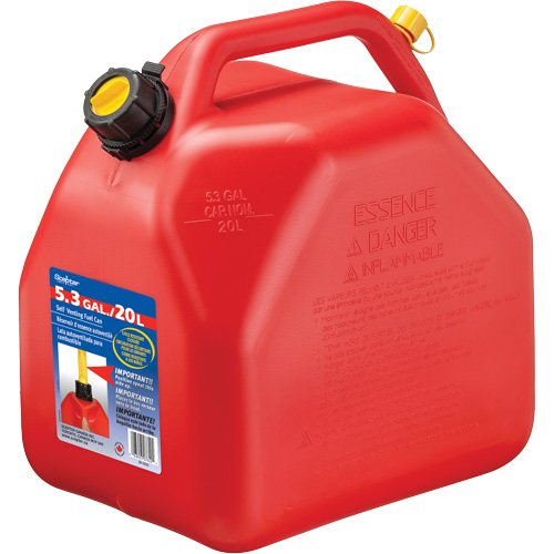 Jerricans, 5,3 gal. US/20,06 L, Rouge, Conformes aux normes CSA/ULC Duraquip Inc