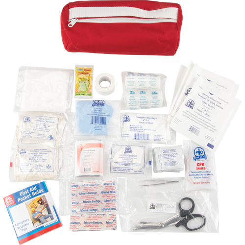 First Aid Kit, Class 1 Medical Device, Nylon Bag Duraquip Inc
