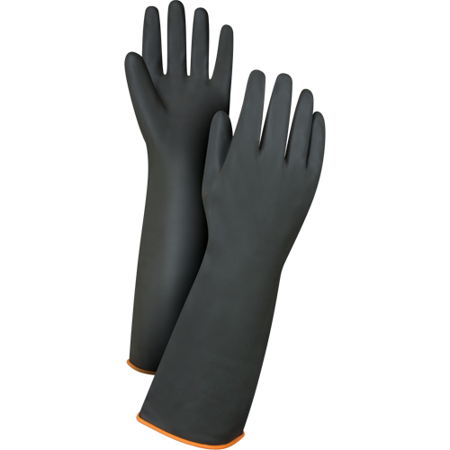 Gants de poids lourd pour la manipulation de produits chimiques, Taille Grand/9, 18" lo, Latex de caoutchouc, 30 mils Duraquip Inc