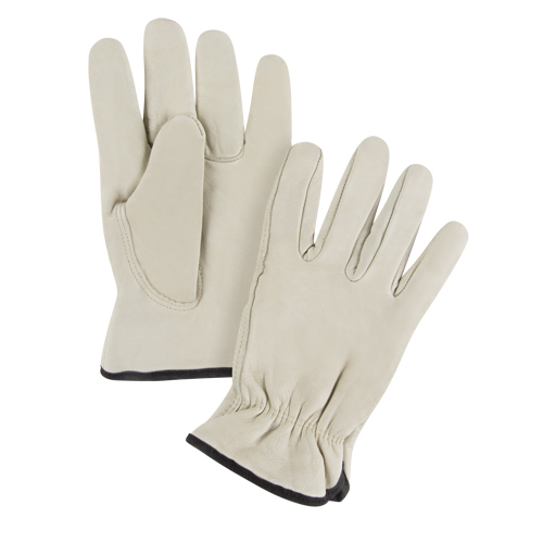 Gants de conducteur doubl&eacute;s pour l'hiver, T-Grand, Paume en Cuir fleur de vache, Molleton Duraquip Inc