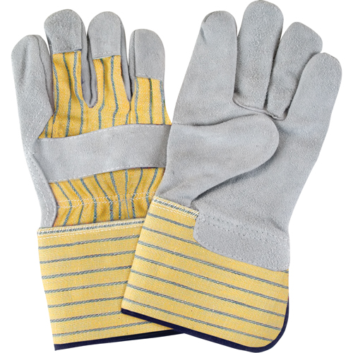 Premium Quality Fitters Gloves, Large, Split Cowhide Palm, Cotton Inner Lining Duraquip Inc