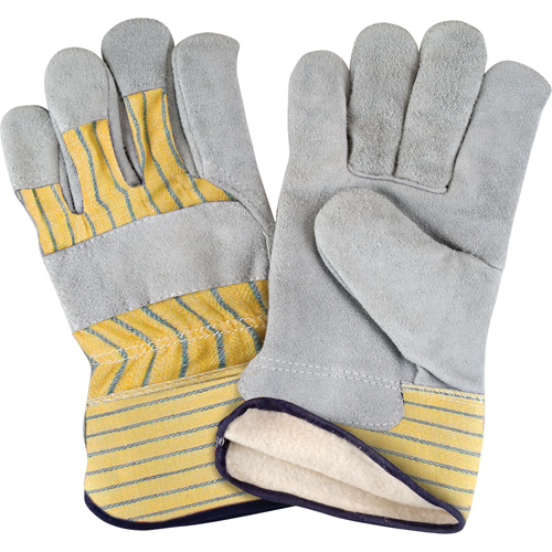 Gants d'ajusteur doubl&eacute;s pour l'hiver, T-Grand, Paume en Cuir de vache refendu, Doublure en Molleton de coton Duraquip Inc