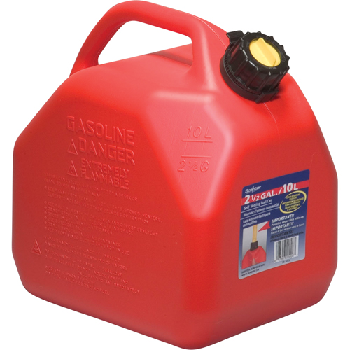 Jerry Cans, 2.5 US gal./10 L, Red, CSA Compliant/ULC Duraquip Inc