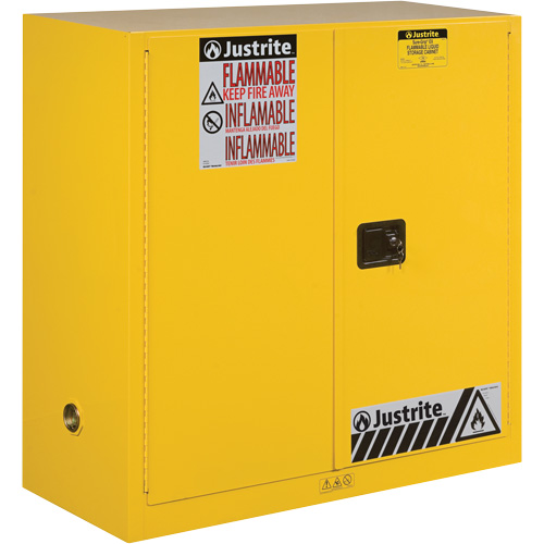 Armoires Sure-Grip EX pour produits inflammables, 30 gal., 1 Porte(s), 43" La x 44" h x 18" p Duraquip Inc