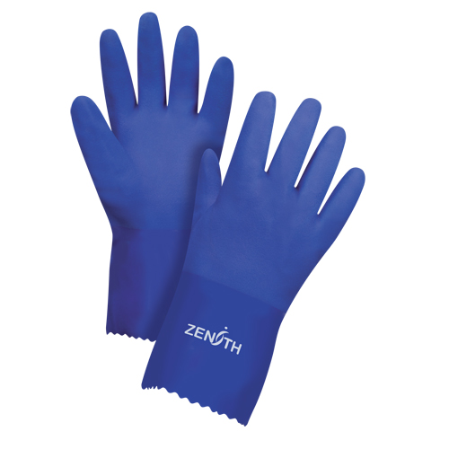 Ultra Flexible Gloves, Size X-Large/10, 12" L, PVC, Interlock Inner Lining, 45-mil Duraquip Inc