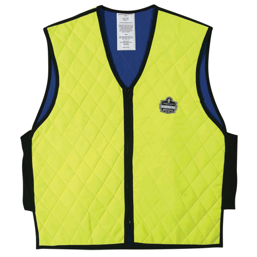 Vestes refroidissantes &agrave; &eacute;vaporation humide Chill-Its 6665, Moyen, Jaune lime haute visibilit&eacute; Duraquip Inc
