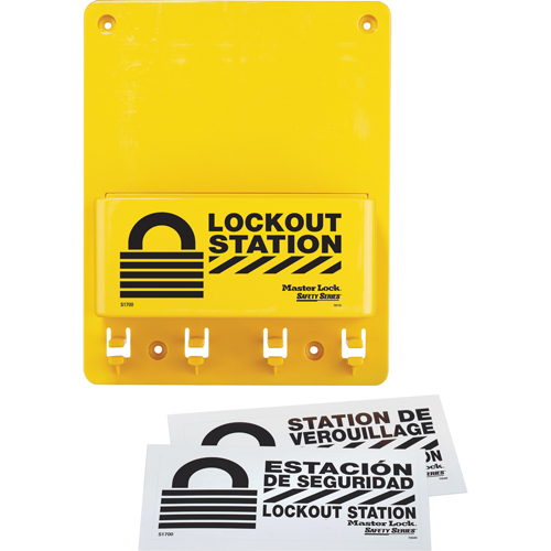Compact Lockout Station, None Padlocks, 4 Padlock Capacity, Padlocks Not Included Duraquip Inc