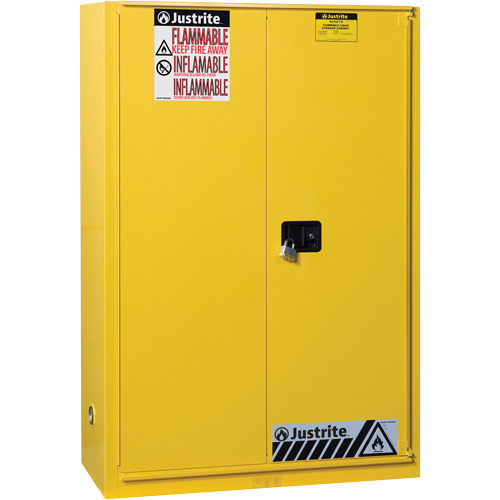 Armoires Sure-Grip EX pour produits inflammables, 45 gal., 1 Porte(s), 43" La x 65" h x 18" p Duraquip Inc