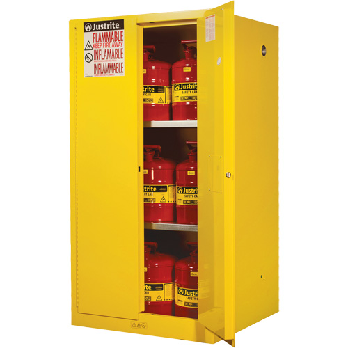Armoires Sure-Grip EX pour produits inflammables, 60 gal., 2 Porte(s), 34" La x 65" h x 34" p Duraquip Inc
