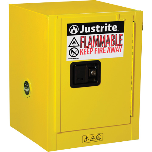 Armoire de s&eacute;curit&eacute; de comptoir pour produits inflammables EX Sure-Grip, 4 gal., 1 Porte(s), 17" La x 22" h x 17" p Duraquip Inc
