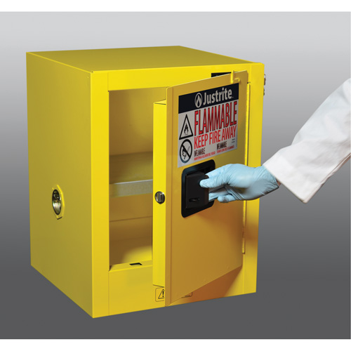 Armoire de s&eacute;curit&eacute; de comptoir pour produits inflammables EX Sure-Grip, 4 gal., 1 Porte(s), 17" La x 22" h x 17" p Duraquip Inc