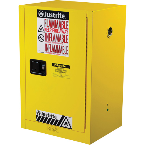 Armoire de s&eacute;curit&eacute; compacte pour produits inflammables EX Sure-Grip, 12 gal., 1 Porte(s), 23,25" La x 35" h x 18" p Duraquip Inc
