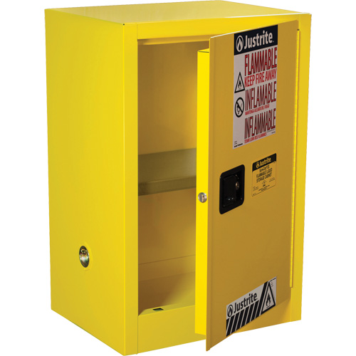 Armoire de s&eacute;curit&eacute; compacte pour produits inflammables EX Sure-Grip, 12 gal., 1 Porte(s), 23,25" La x 35" h x 18" p Duraquip Inc