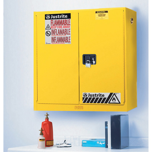 Armoires de s&eacute;curit&eacute; murales Sure-Grip EX, 20 gal., 2 Porte(s), 43" La x 44" h x 12" p Duraquip Inc