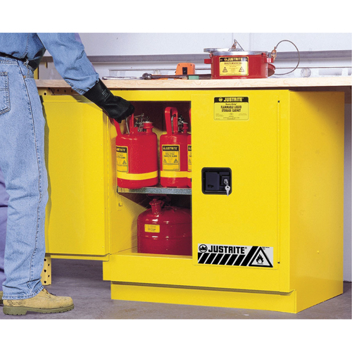 Armoire de s&eacute;curit&eacute; pour dessous de comptoir pour produits inflammables EX Sure-Grip, 22 gal., 2 Porte(s), 35" La x 35" h x 22" p Duraquip Inc