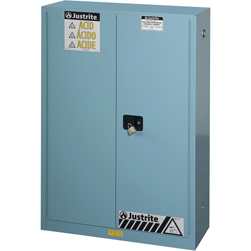 Armoires de s&eacute;curit&eacute; pour acides & produits corrosifs avec doublure ChemCor, 45 gal., 43" x 65" x 18" Duraquip Inc