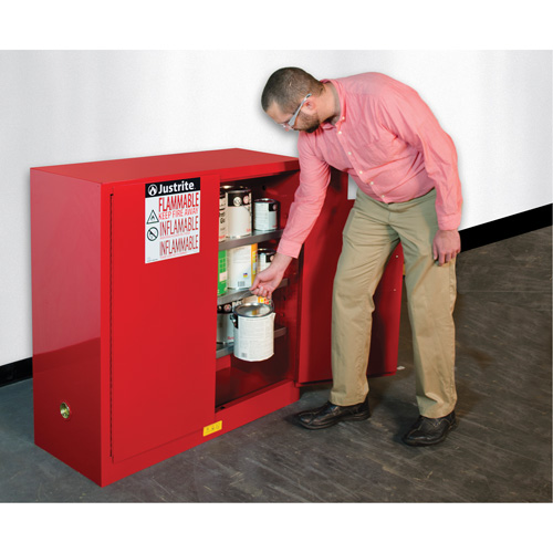 Sure-Grip&reg; EX Combustibles Safety Cabinet for Paint and Ink, 40 gal., 3 Shelves Duraquip Inc