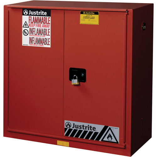 Armoire de s&eacute;curit&eacute; pour la peinture et les encres combustibles EX Sure-Grip, 40 gal., 3 tablettes Duraquip Inc