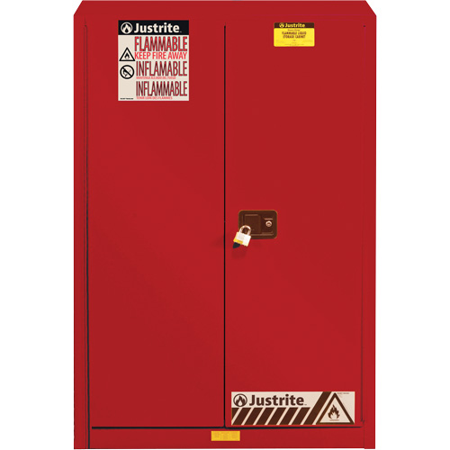 Armoire de s&eacute;curit&eacute; pour la peinture et les encres combustibles EX Sure-Grip, 60 gal., 5 tablettes Duraquip Inc