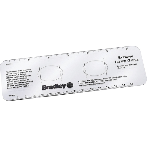 Manom&egrave;tres d'essai pour douche oculaire Duraquip Inc