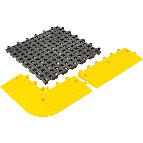 ErgoDeck&reg; General Purpose No. 564 Matting, PVC, 1-1/2' W x 1-1/2' L, 7/8" Thick, Charcoal Duraquip Inc